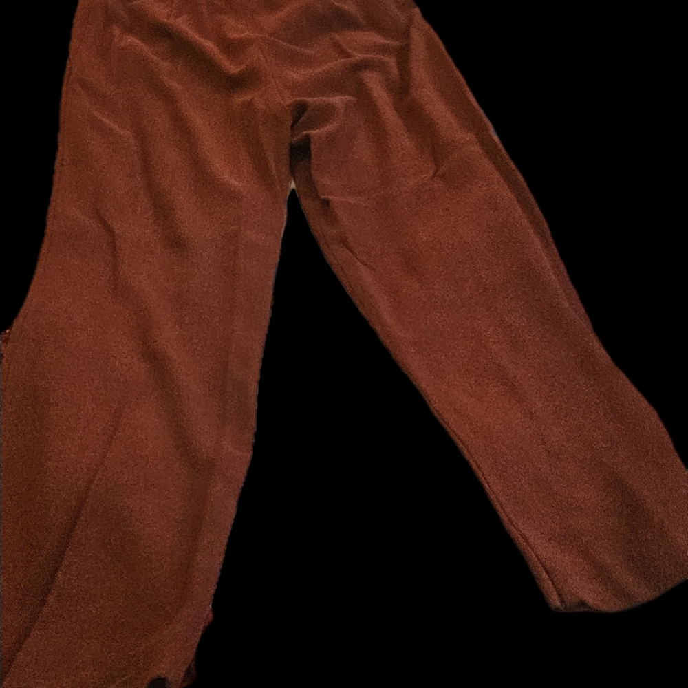 Brown Wide-Leg Pants